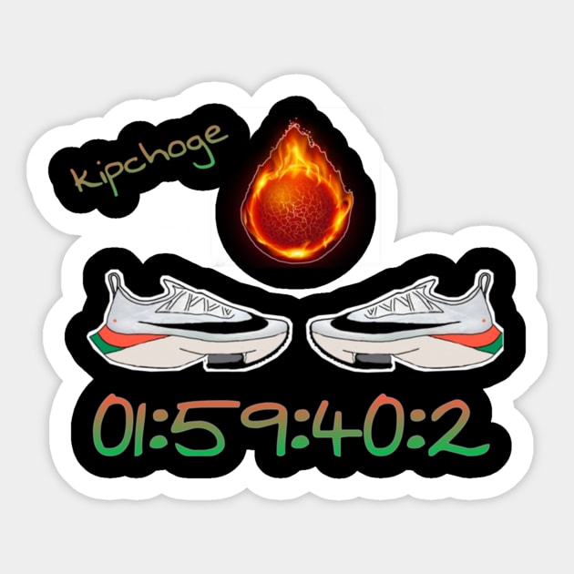 Eliud kipchoge  (1) Sticker by BreanRothrock